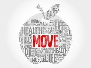 Move apple word cloud