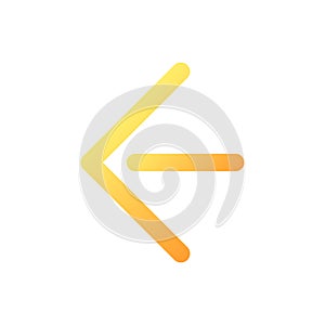 Move back pixel perfect flat gradient color ui icon