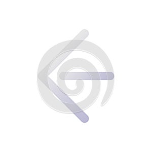 Move back pixel perfect flat gradient two-color ui icon