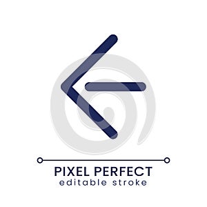 Move back pixel perfect linear ui icon