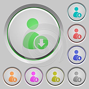 Move down user push buttons
