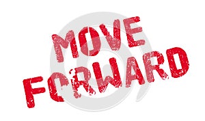 Move Forward rubber stamp