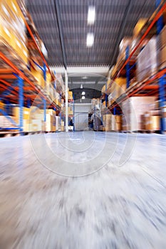 Move motion in warehouse