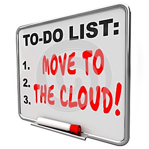 Move to the Cloud Words Message Board Internet Online Based Server