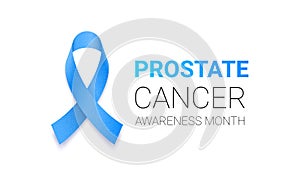 Movember men health man prostate cancer November awareness month vector blue ribbon photo