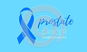 Movember men health man prostate cancer November awareness month vector blue ribbon