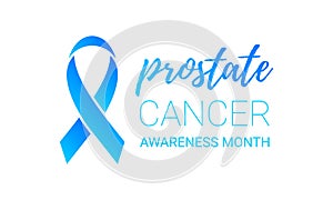 Movember men health man prostate cancer November awareness month vector blue ribbon