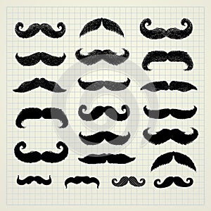 Movember mustache set