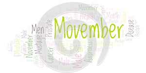 Movember word cloud.