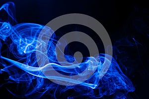 Movement blue smoke