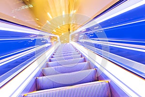 Movement of escalator