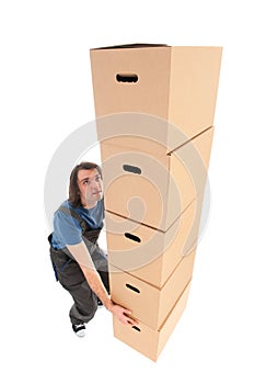 Mover with boxes