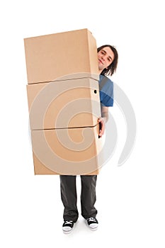 Mover with boxes