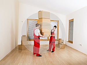 Movers in new house