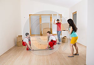 Movers in new house