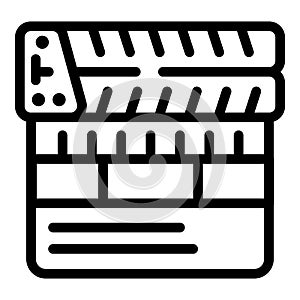 Movie actualization icon, outline style photo
