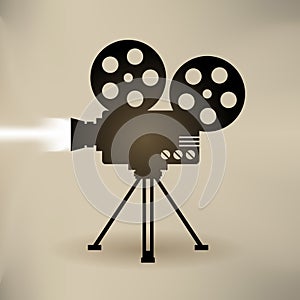 Movie Camera Background photo