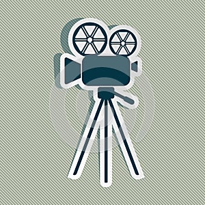 Movie camera icon