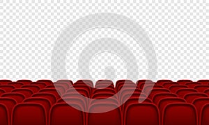 Movie citema seat hall interior vector background