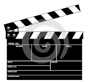 Movie clapboard photo