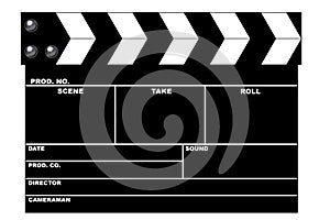 Movie clapboard photo