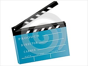 Movie clapboard photo