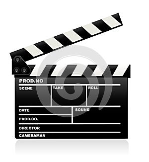 Movie clapper board