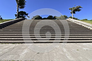 The movie damaged steps of Alta Plaza Park, 3.