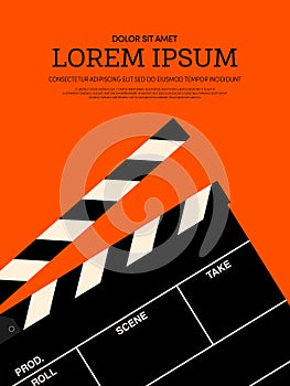 Movie and film modern retro vintage poster background