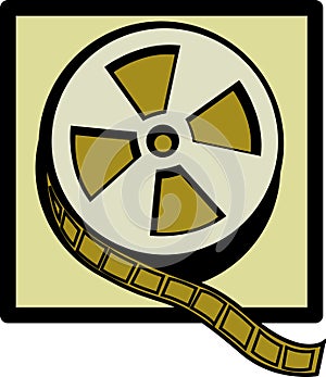 movie film reel vector illustration