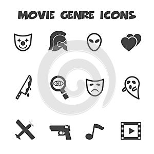 Movie genre icons photo