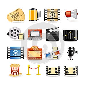 Movie icon set