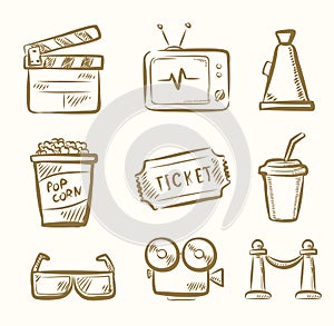 Movie icon set