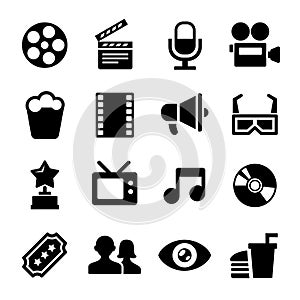 Movie icons set