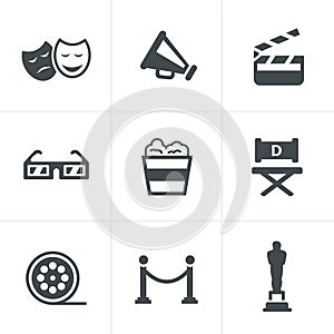 Movie Icons Vector design