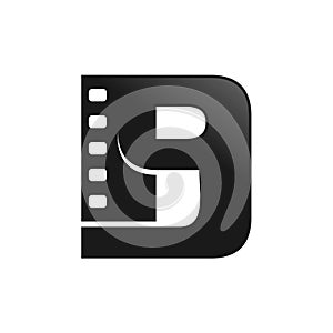 Movie Media Film Initial B Lettermark Icon Design photo