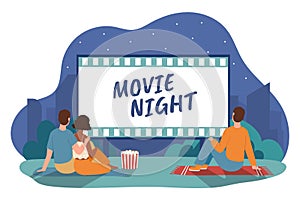 Movie night concept