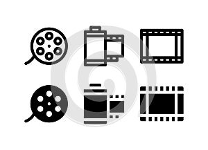 Movie Photo Film Roll Cinema Camera Icon