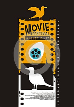 Movie poster festival creative idea