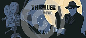 Cinema poster for the thriller movies festival photo