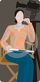 Movie Producer Illustration