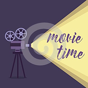 Movie projector background