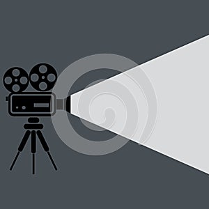 Movie projector icon photo