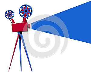 Movie projector illustration