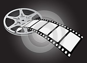 Movie reel vector