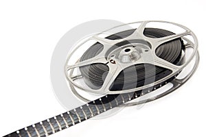 Movie spool with film