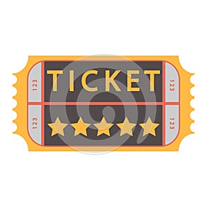 Movie ticket. vector Admit one illustration, admission pass.