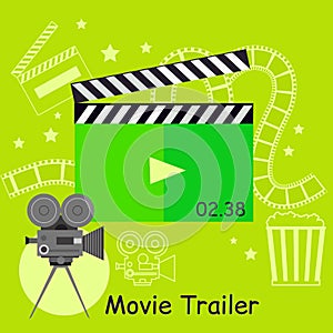 Movie Trailer Camera with Slapstick photo