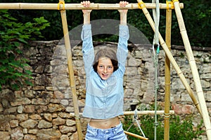 Moving into adulthood. Outdoor portrait of teenage girl.