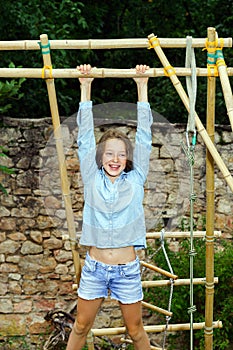 Moving into adulthood. Outdoor portrait of teenage girl.